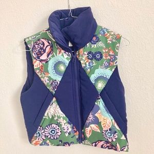 Blue Quilted Puffer Vest